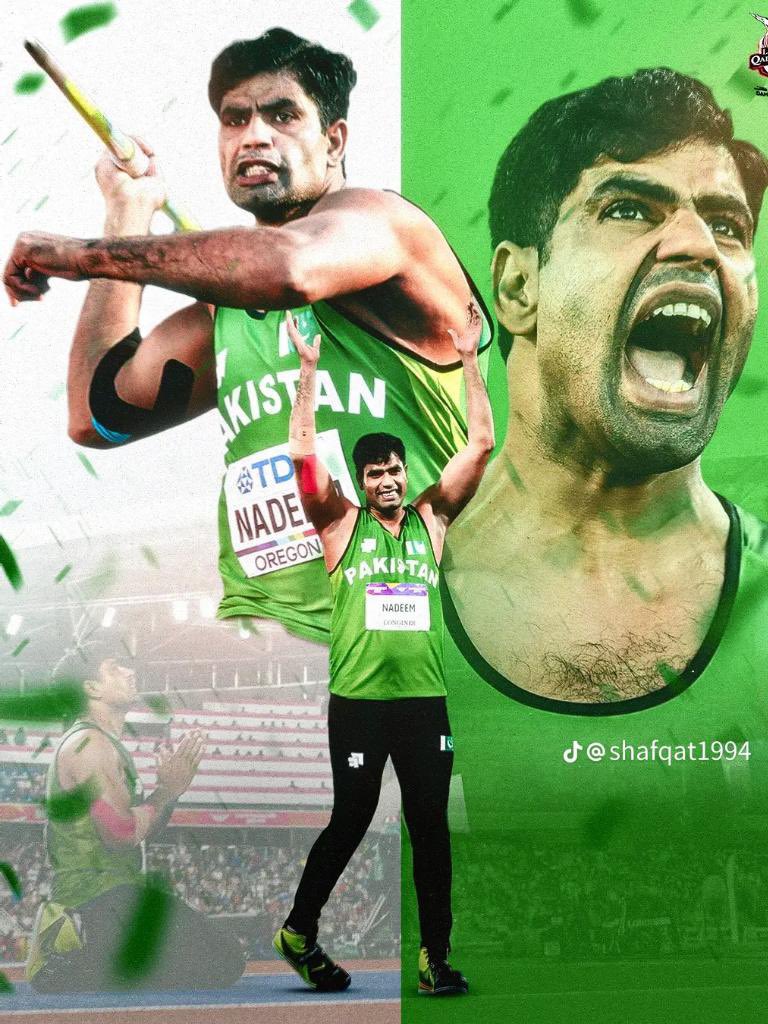 TechnologyThesp's tweet photo. Congratulations for #GOLD 
#ArshadNadeem #OlympicGames #finalwin #arshad https://t.co/fogcJApAUW