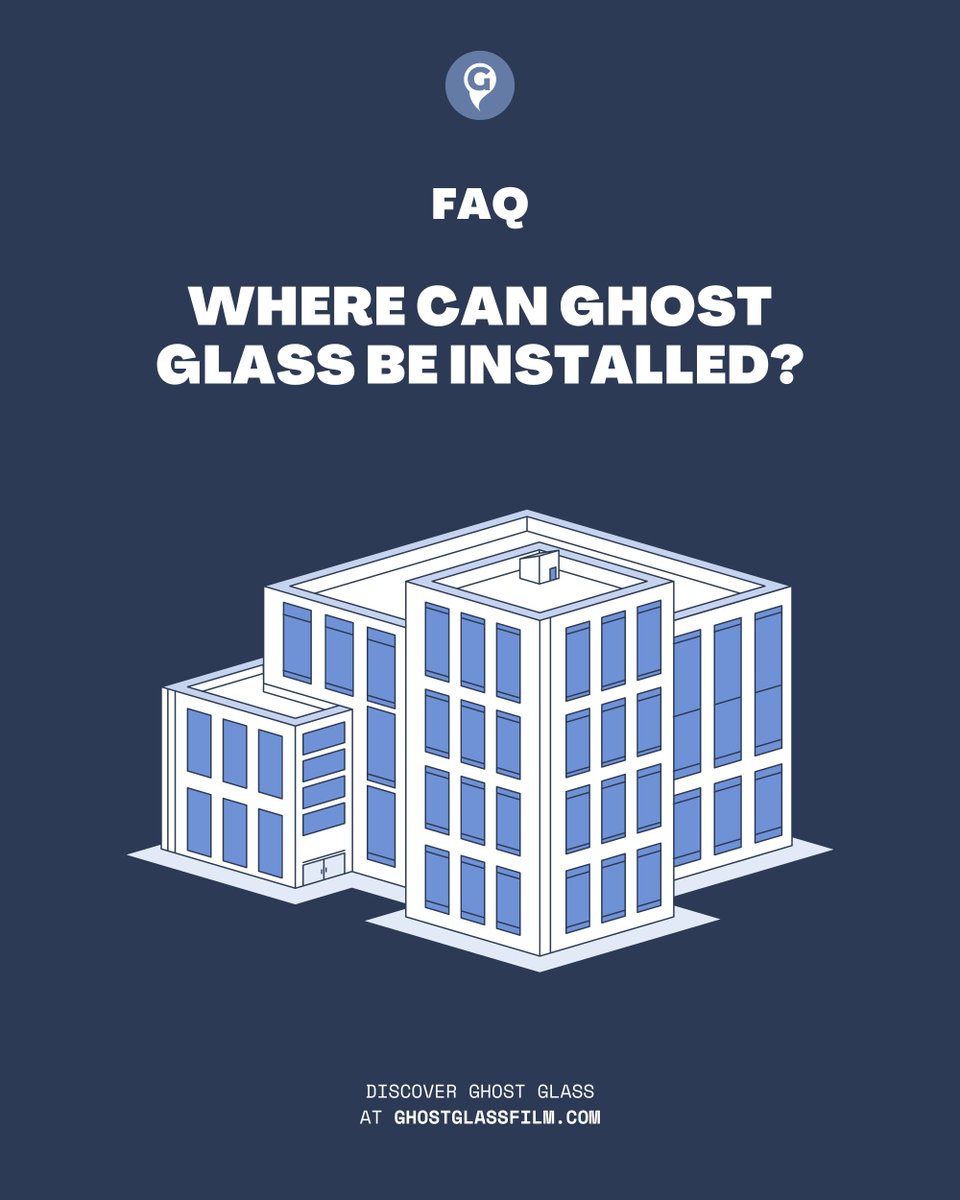 InfoGhostGlass1's tweet photo. Ghost Glass can be installed in homes, offices, hotels, hospitals, retail stores, and vehicles. It is ideal for conference rooms, bathrooms, storefronts, and any area requiring occasional privacy. https://t.co/w45GrL0IBi