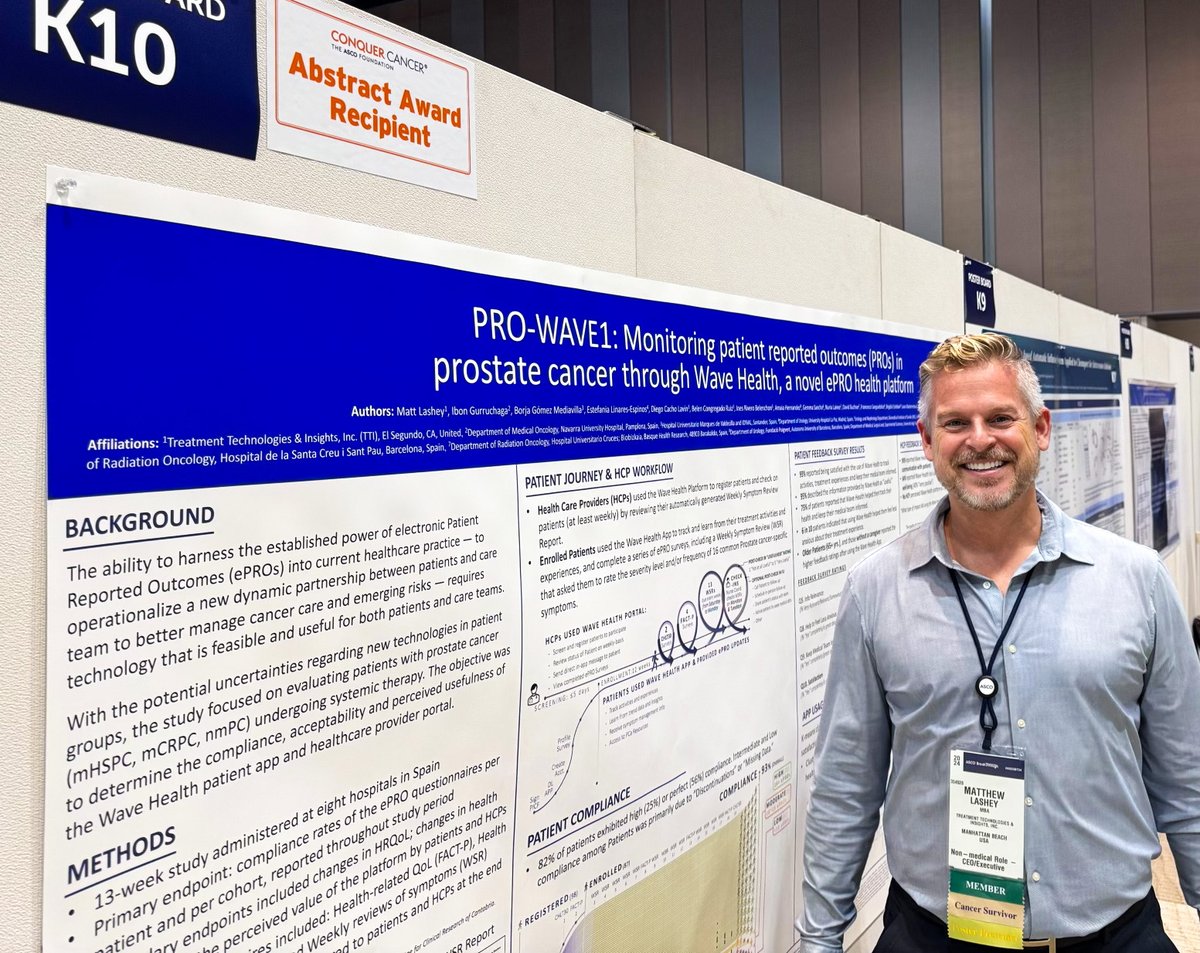 wavehealthapp's tweet photo. Today, we presented the results of the PRO-WAVE1 study — recipient of the 2024 ASCO Breakthrough Award — at the global conference in Yokohama, Japan. 🌐

Thank you to the team at @ConquerCancerFd and @ASCO Breakthrough for the prestigious achievement!

#ASCOBT24 #ASCOBreakthrough https://t.co/5GAZ8woGge