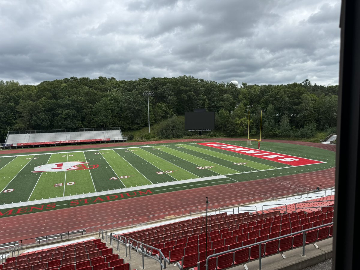 Frank Rajkowski (@rajko1973) on Twitter photo The annual quiet Clemens Stadium in early August tweet. Just over a month until the <a href="/SJUFootball/">Johnnie Football</a> season opener against Carthage here on Sept. 7. <a href="/d3football/">D3football.com</a> <a href="/MIACathletics/">MIAC</a> The annual quiet Clemens Stadium in early August tweet. Just over a month until the <a href="/SJUFootball/">Johnnie Football</a> season opener against Carthage here on Sept. 7. <a href="/d3football/">D3football.com</a> <a href="/MIACathletics/">MIAC</a>