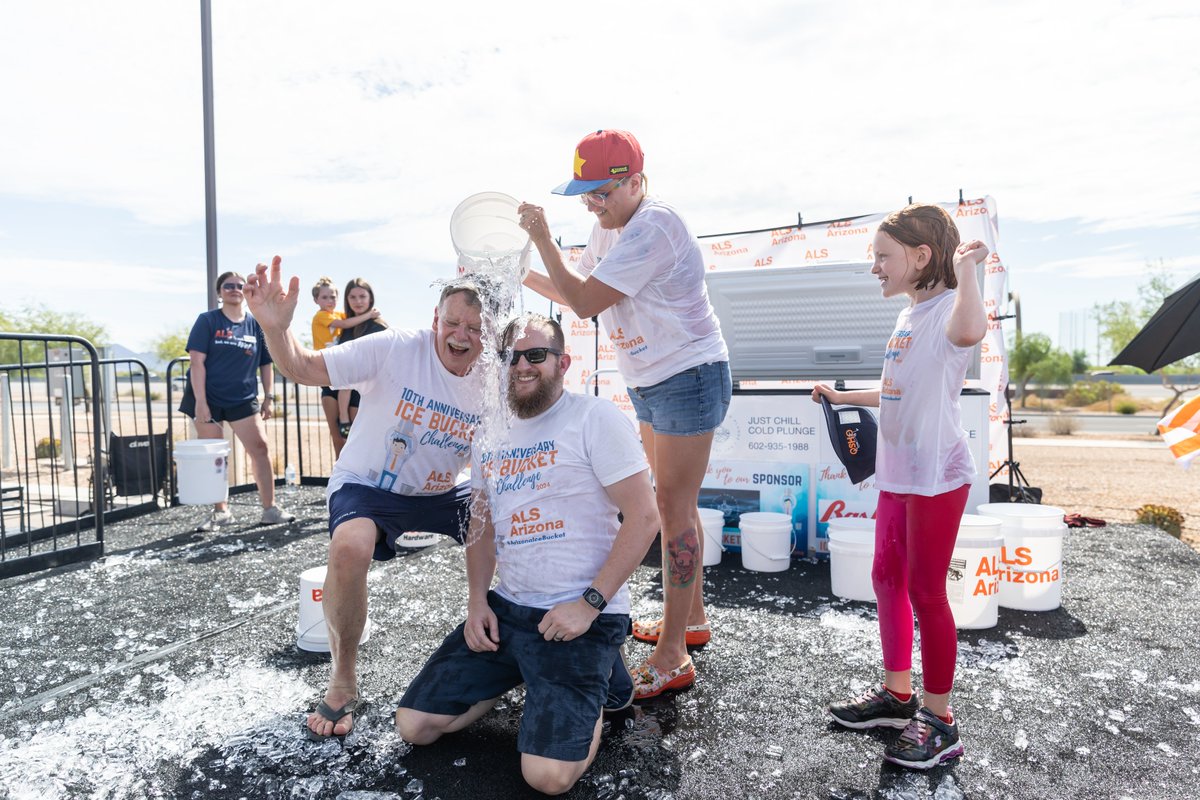 Thank you so much to the #ALSArizona community who showed up in the heat for the Ice Bucket Challenge!! You can now view photos from the event at tinyurl.com/IceBucketPhotos 
Photos by the amazing Celesteal Photography! 
#ArizonaIceBucket #ALSAZ #azbuckethead #beabucketheadaz