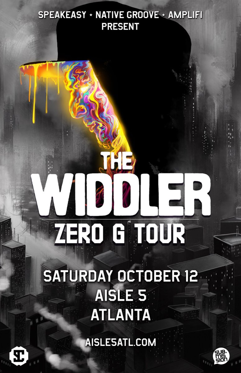 Aisle5atl's tweet photo. ON SALE NOW :: The Widdler plays Aisle 5 Saturday October 12th.
https://t.co/AS6s26ajE8

RIYL Ternion Sound, Truth, kLL sMTH, Yheti

@The_Widdler @amplifipresents @SpeakeasyPromo https://t.co/xdmUyviijK