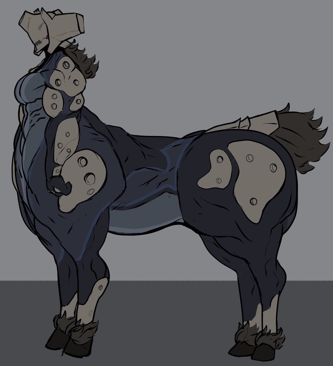 Repomorame's tweet photo. Alien centaur with pp alt https://t.co/ob3lmiqc8T