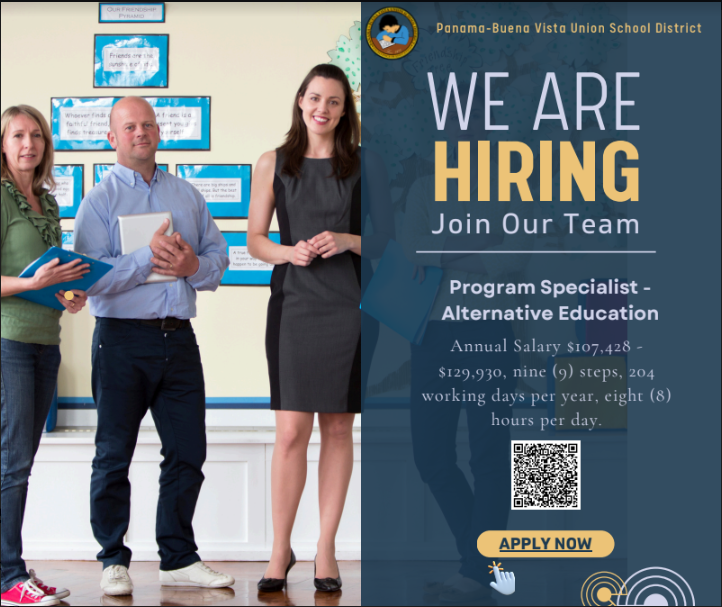 PBVUSD's tweet photo. We are hiring for two positions in our district! Apply today! https://t.co/GXqD0ZGTUh