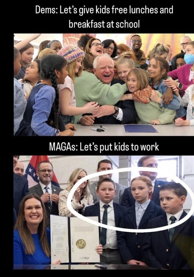 DixieT13's tweet photo. @EruditeElf #DemocratsDeliver #VoteBlueForTheChildren
Whose kids look happier? https://t.co/q3ky9fCbRv