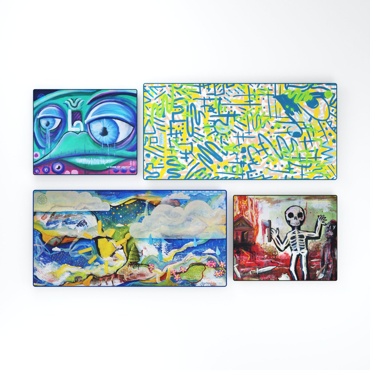 🚨 HUGE MOUSEPAD GIVEAWAY! 🚨

We're giving away the entire 4D X Kryoz: Gallery #1 collection. 

To Enter: 

✅Follow: <a href="/4dgamingco/">4D Gaming</a> 
✅Follow: <a href="/KryozGaming/">JOHN🧊</a> 
✅Like + Retweet

Winner drawn tomorrow at 5PM CST!

Good luck!