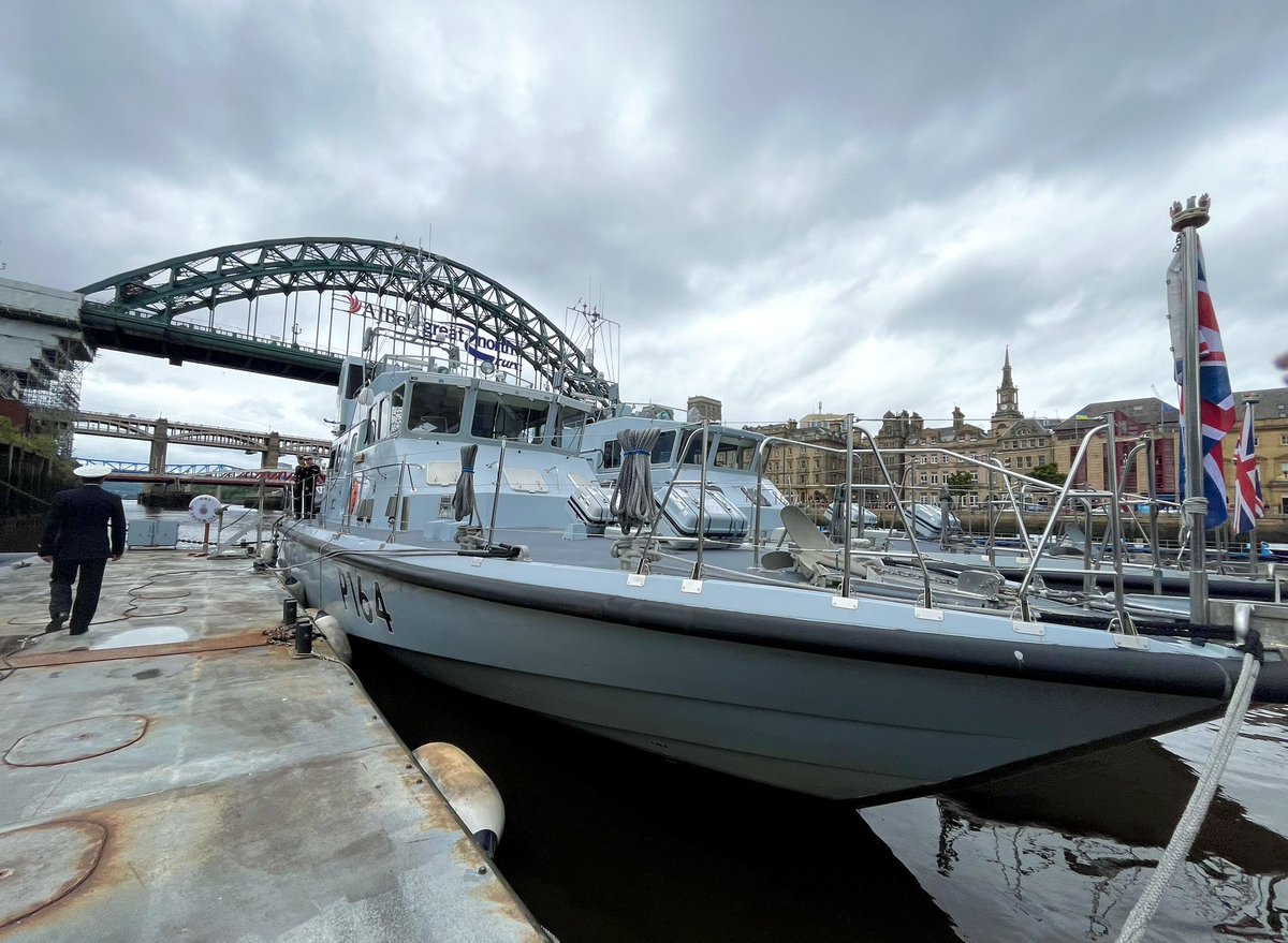Sally__D's tweet photo. All credit to @Durham_Business for such a varied programme of networking events. Todayโs was @HMSCalliope - surely the best location on #NewcastleGateshead quayside. Such a warm welcome from @RoyalNavy team - and a proud moment to see 16 businesses sign the #ArmedForcesCovenant https://t.co/qmGFA0AfBu