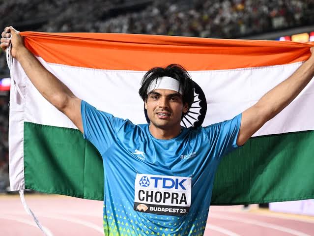 riyazX011's tweet photo. Neeraj Won The #SilverForIndia
Congratulations All India ..
Neeraj created #History and Throwed his best 89.45
#लठ_गाड़_दिया_छोरे_ने
#SilverMedal #Silver
#Olympics #NeerajChopra #Paris2024 #Paris2024 #OlympicGames # https://t.co/U8qHnkpuqp