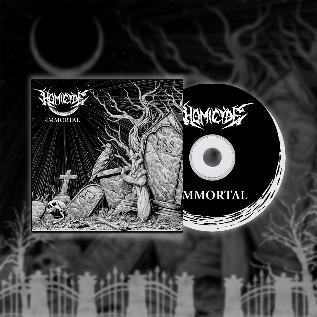 Y’all…. we got merch ready for preorder.
Preorder the Immortal EP bundle today. Limited to 50 so act quick because once we hit 50 orders it’s gone forever. Seriously don’t be preorder 51 because there’s no such thing. Only 50!!! homicyde.bigcartel.com