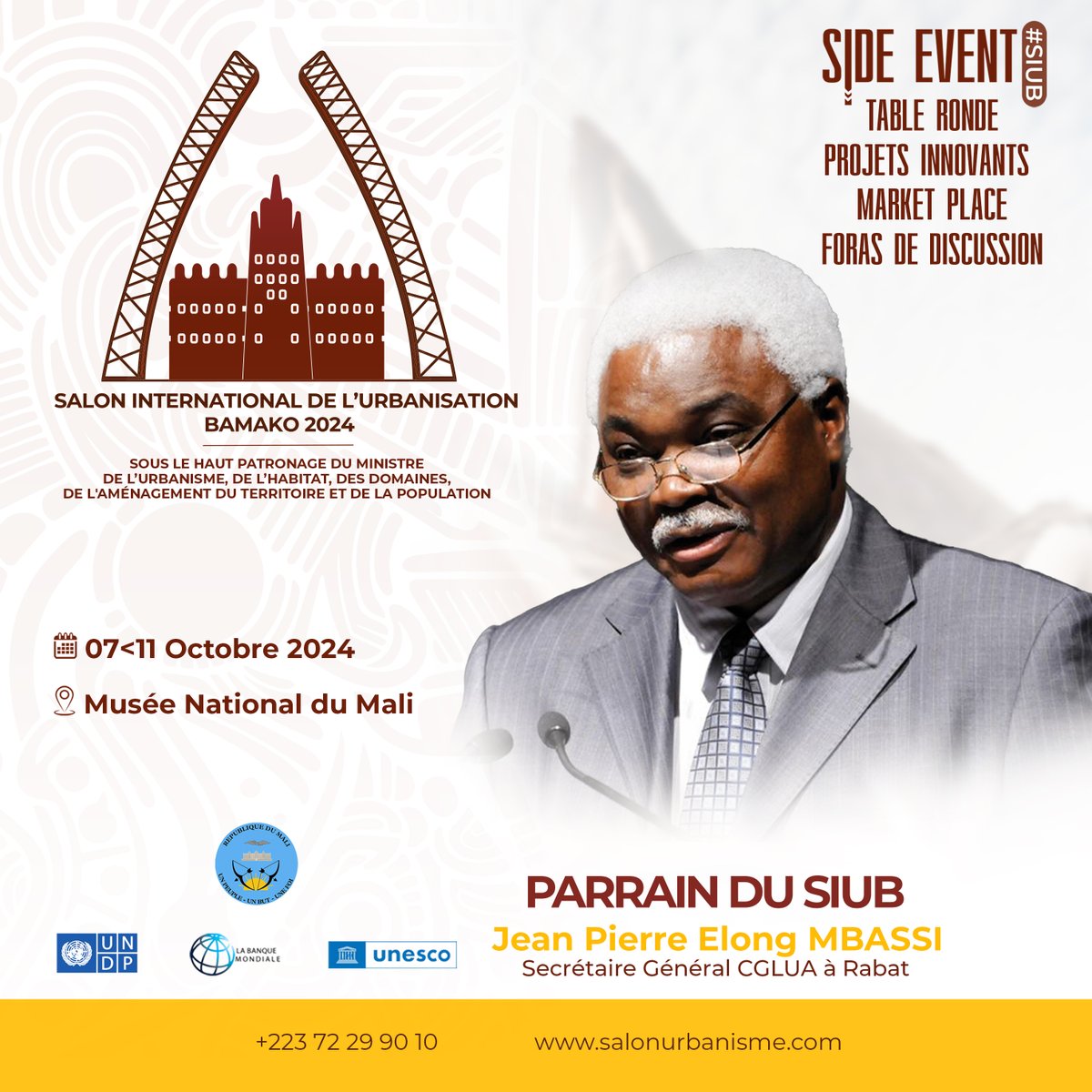 UCLGAfrica's tweet photo. #SAVETHEDATE
Salon International de Bamako pour l'Urbanisation https://t.co/9S6gnB3Nmp