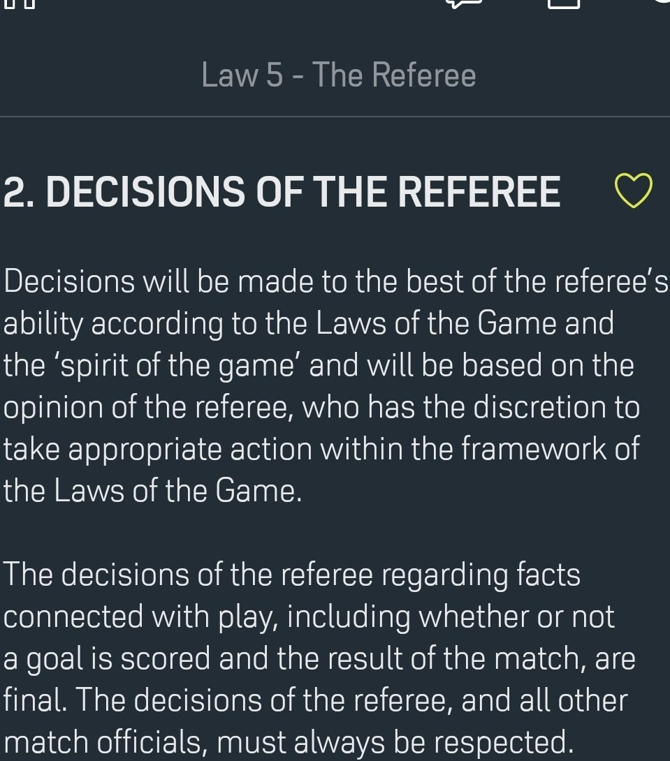 This screen shot is taken from the @ifab Laws of the Game about respecting match officials. As the new football season approaches, this is worth reminding players, team staff and spectators of.
<a href="/refsupportuk/">Refsupportuk</a>