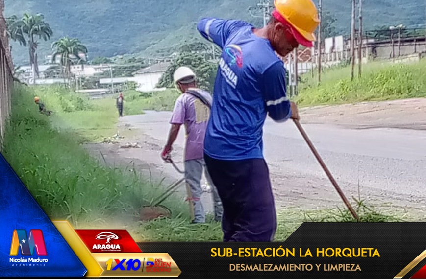 viasdearaguas's tweet photo. 🚧📷Garantizando que la subestación La Horqueta opere de manera eficiente mediante el despeje de maleza, contribuyendo a la confiabilidad del suministro eléctrico.
#PuebloSonrienteYEnPaz 🇻🇪
Desmalezar hoy, energía segura mañana.
@NicolasMaduro @Soykarinacarpio @CorpoelecInfo https://t.co/dKrYG6ESPC