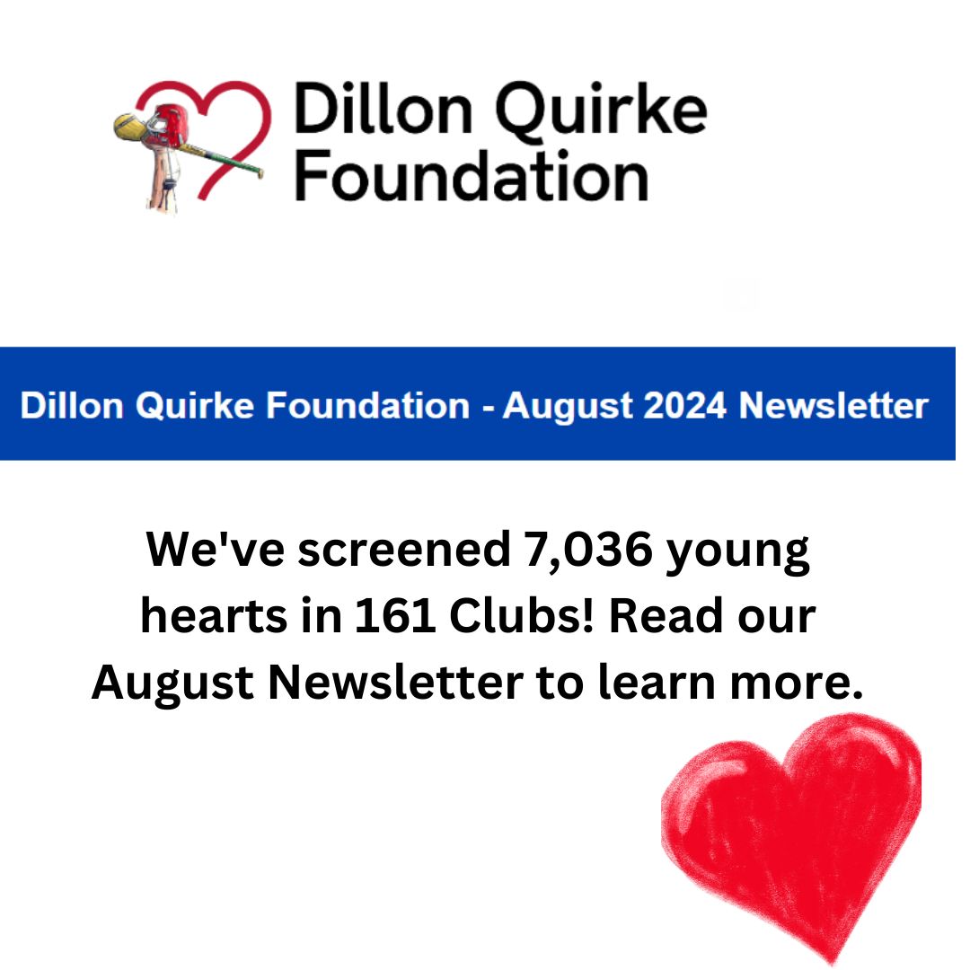 We're honouring Dillon's memory by saving lives. Our August newsletter shares how we've screened over 7,000 young people in 161 Clubs. Together, we're working towards a future without SADS one screening at a time. Read more bit.ly/3ytOk2U #DillonQuirkeFoundation