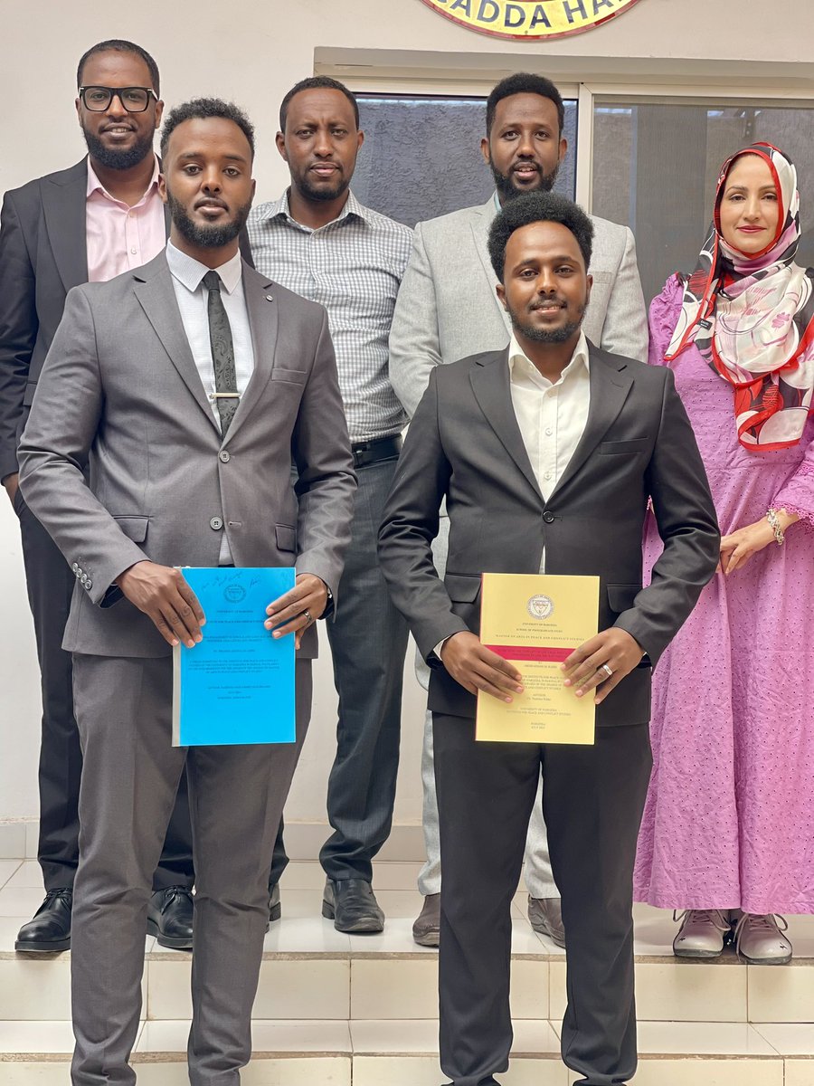 CraxmaanRaabi's tweet photo. Alhamdulillah! Academic Milestone Achieved: Today, I successfully defended my dissertation as part of my MA in Peace and Conflict Studies. @hargeisaunivers @IPCSHargeisa #Hargeisa #Somaliland #Peace #conflict https://t.co/jGdLXhLKGR