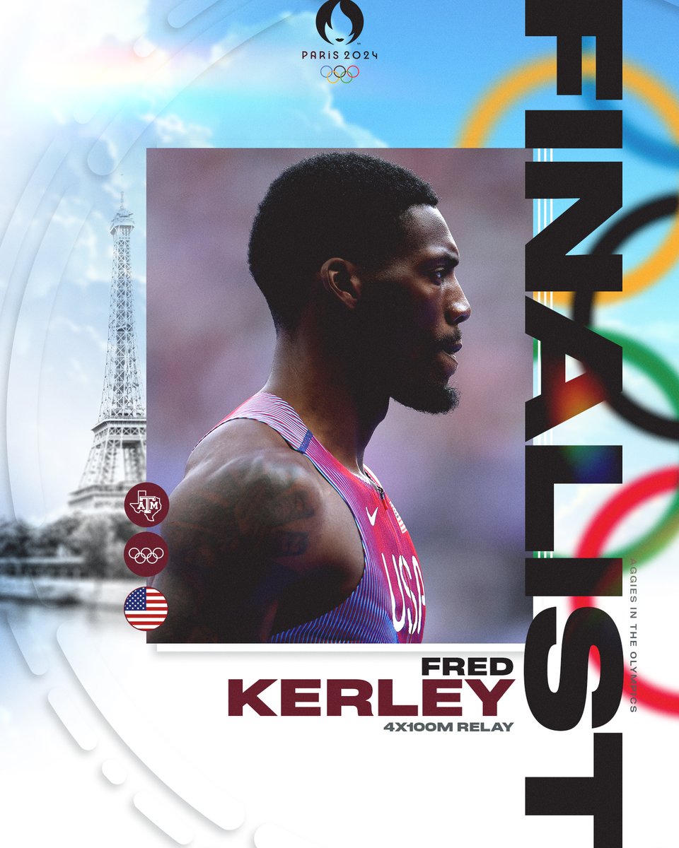 aggietfxc's tweet image. Fred Kerley is headed to his second final ‼️

He and Team USA qualified first overall from the opening round of the 4x100m relay with a time of 37.47 👍

#GigEm // #AggieTF // #OlympiansMadeHere