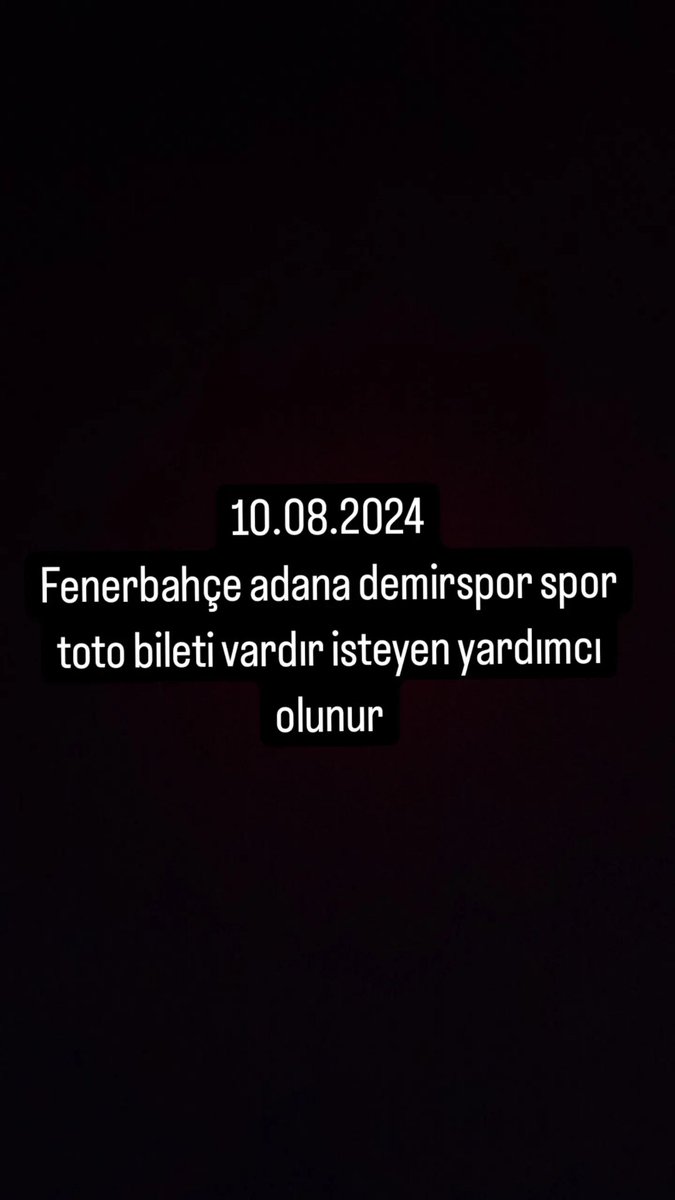 Tazztrm_16's tweet photo. @Fenerbahce @eBiletPL @macbiletiapp @macbiletiapp https://t.co/p4WwDnMbrB