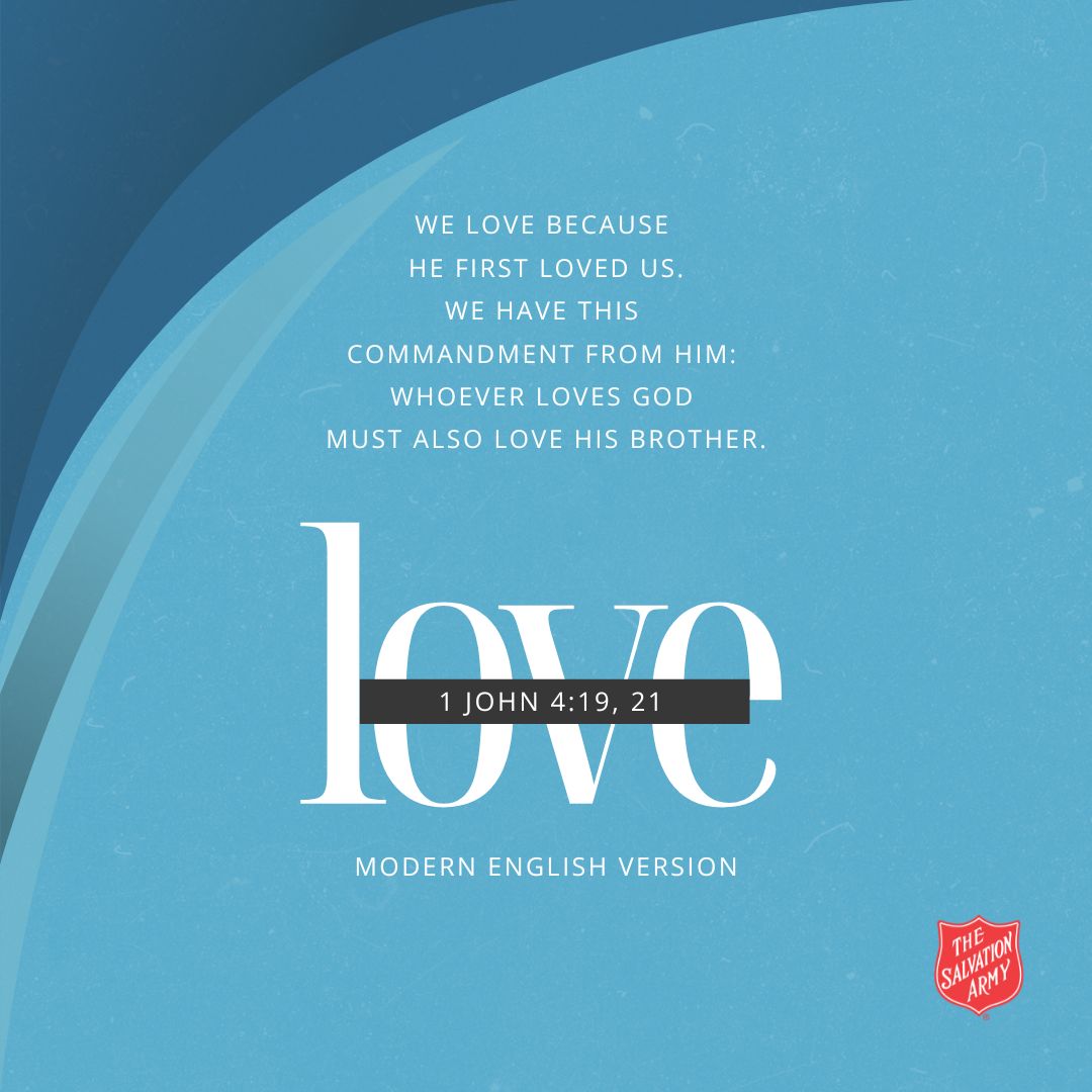 SalArmyKYTN's tweet photo. God's love isn't just a feeling—it's an action that transforms us and flows through us to others. Our love for others is the evidence of His love in us. https://t.co/V9LRZJn4Ix