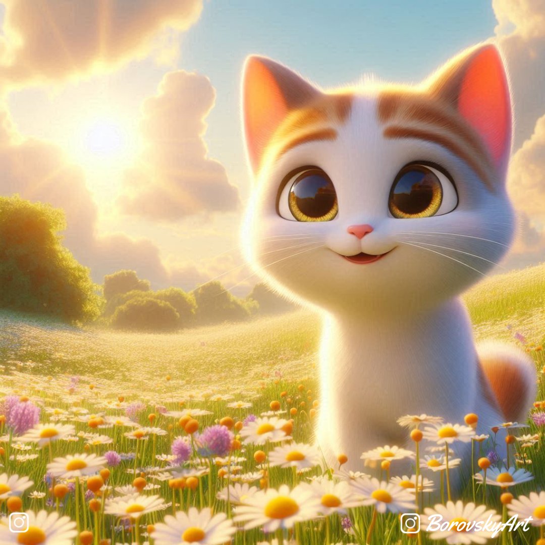 BorovskyArt's tweet photo. Meow to you!😸
August 8 is International Cat Day!🐈❤️
They are one of the coolest & cutest beings on the planet. And today, they get the royal treatment.💖
Happy Cat's Day Everyone!🥳😻
#catday #internationalcatday #august8 #ai #aiart #kitty #cat #goodvibes #catlovers #catness https://t.co/rgG51odD4s