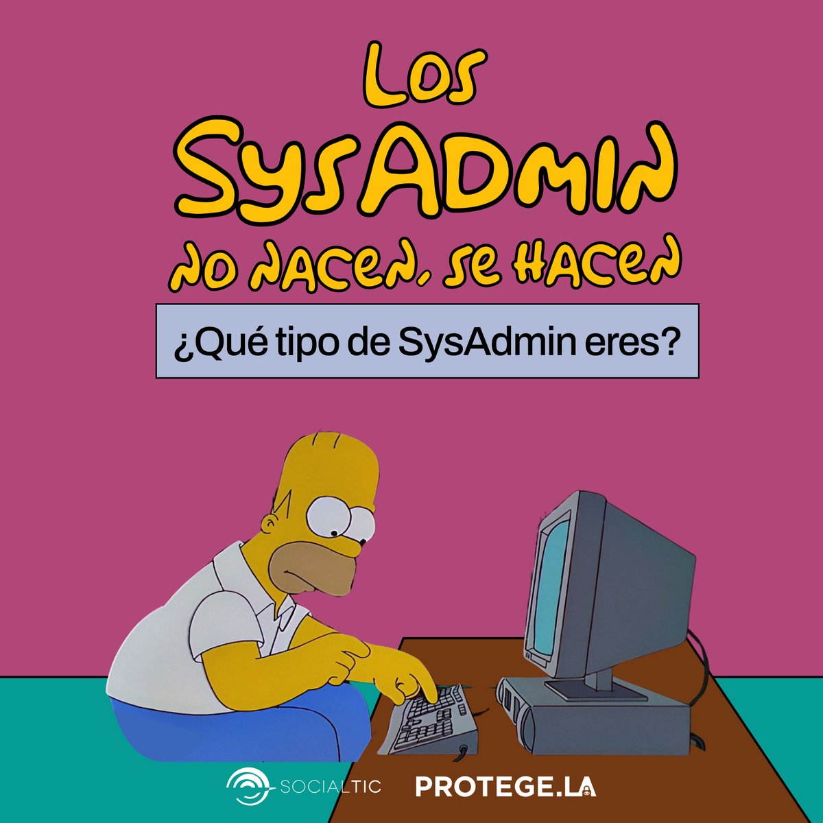 socialtic's tweet image. 🛜⚙️💻 Desde asegurarte que tu red #WiFi sea segura hasta configurar #ServidoresWeb, todas las personas tenemos un poco de sysadmin por dentro.

👩‍💻🔥 Descubre qué tipo de sysadmin eres con nuestro test; compártenos aquí abajo lo que te salió. 😉

🤓👉 protege.la/blog-contenido…