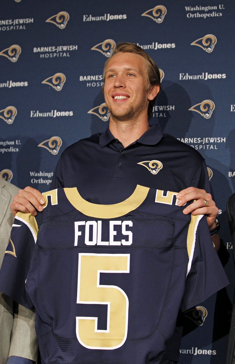 STLRamsHistory's tweet image. Happy Retirement, Nick Foles! #STLRams