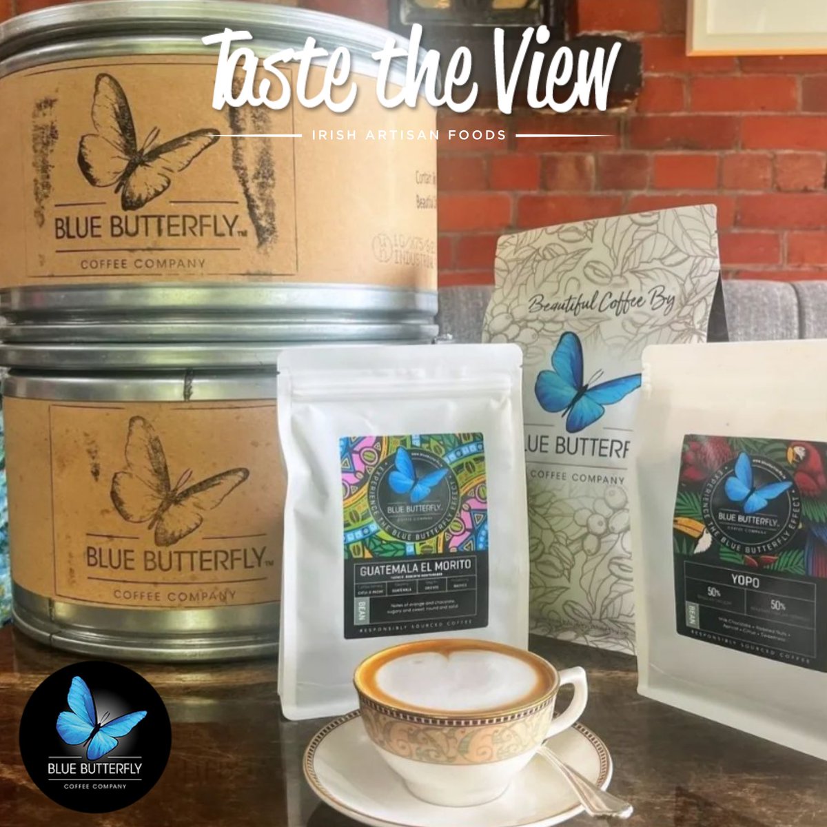 Experience the Blue Butterfly Effect 🦋☕

Blue Butterfly are a small team from County Waterford, who live and breathe coffee. Their mission is to create the ultimate cup of coffee for customers to enjoy, while ensuring it is made ethically, supporting growers fairly.