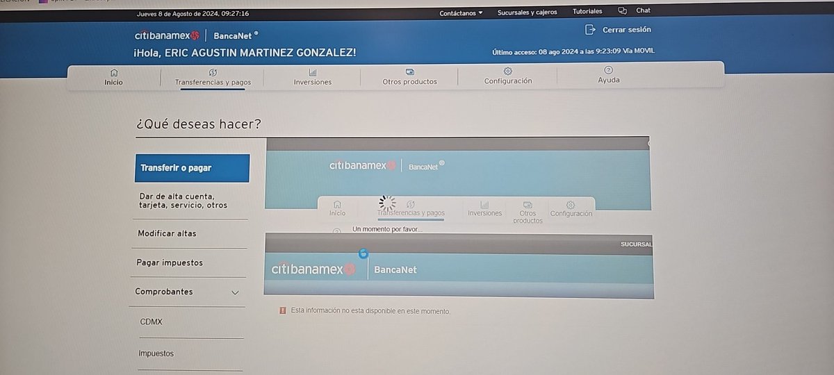 ericssonson's tweet photo. Ni su página ni su aplicación sirven @Citibanamex @ContactoCitibmx , de verdad? No pueden arreglar sus aplicaciones? Y aparte lacras porque tengo una aclaración con respecto al hot sale donde hicieron publicidad engañosa, me canso que ahora si me salgo de este pseudo banco https://t.co/Fzt9SgXMso