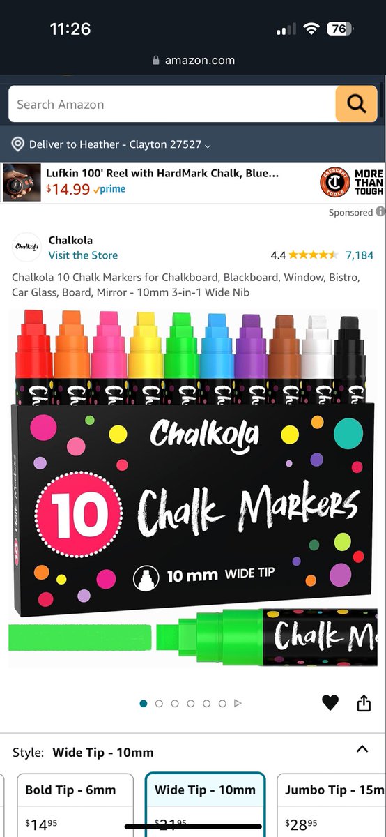 CHESHINSON's tweet photo. @Ronald__H Definitely Chalk Markers. This year came with a room switch that doesn’t have a whiteboard but a chalk board in the classroom.  https://t.co/CgQMmxeINj #ClearTheLists2024 https://t.co/LhfM111dhp