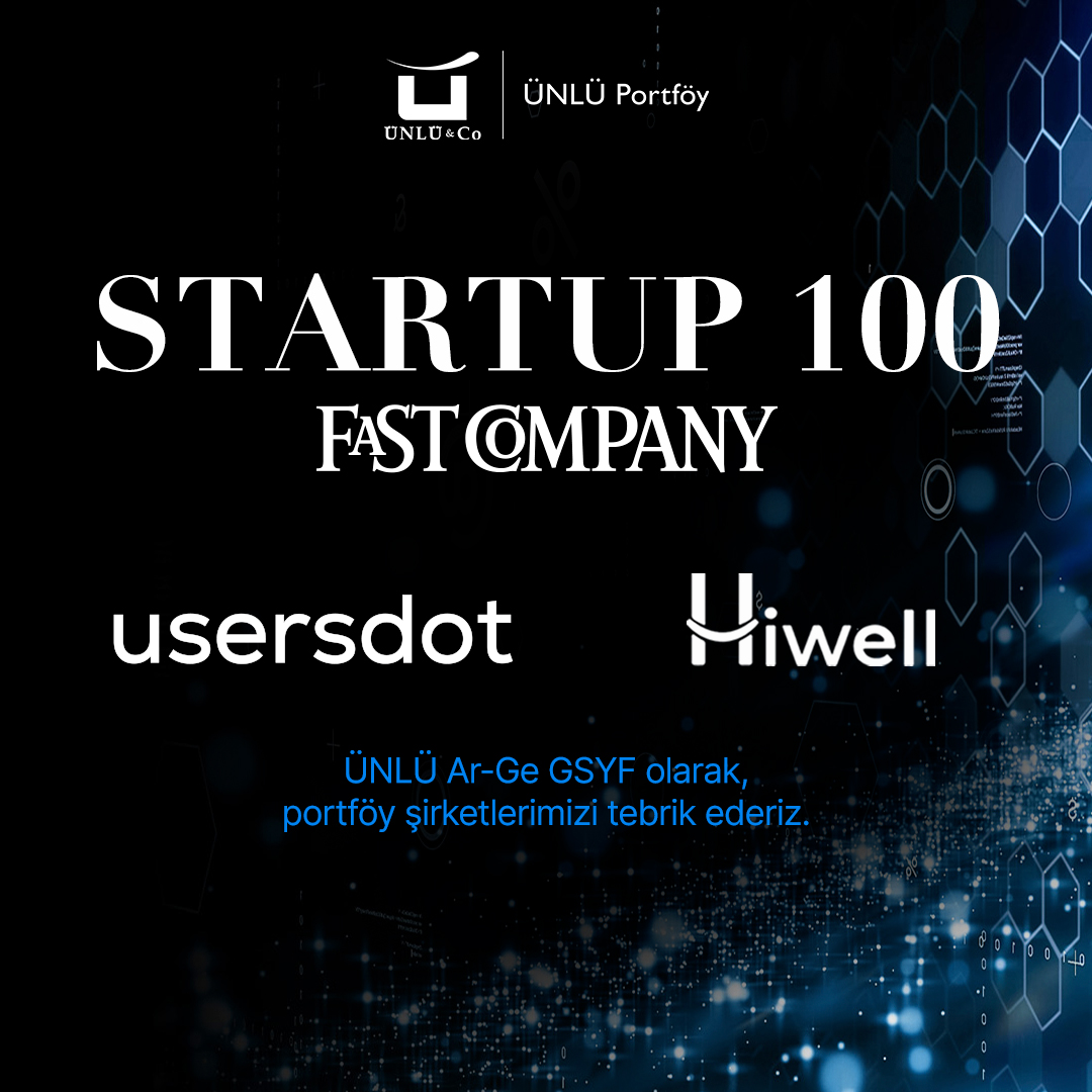unluco's tweet image. 📣 ÜNLÜ Ar-Ge GSYF Yatırımları #Usersdot ve #Hiwell, Fast Company Türkiye En İyi 100 Start Up listesinde!
 
Girişimlerimizi tebrik ederiz, nice başarılara! 👏🏻
 
#ÜNLÜCo #FastCompany #Startup100 #Girişimcilik