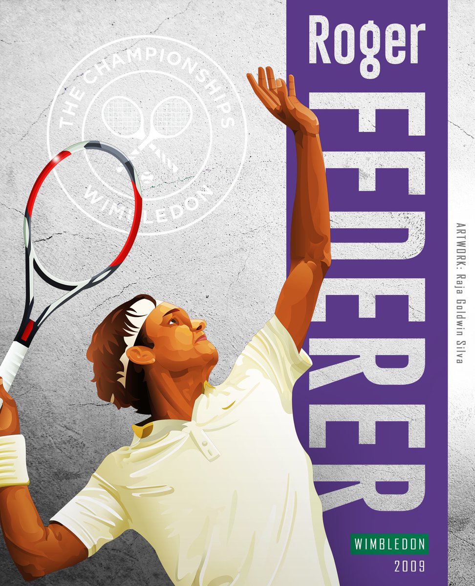 Happy Birthday <a href="/rogerfederer/">Roger Federer</a>!
Artwork🎨🖌: <a href="/RajaGoldwin/">Raja Goldwin Silva🏏🖌️</a>
..
<a href="/Wimbledon/">Wimbledon</a>
..
#HappyBirthdayRogerFederer #RogerFederer #Wimbledon #Tennis #Illustration #Artwork