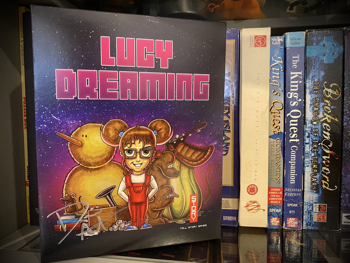 My only copy of Lucy Dreaming, signed by Dominic Armato ❤️