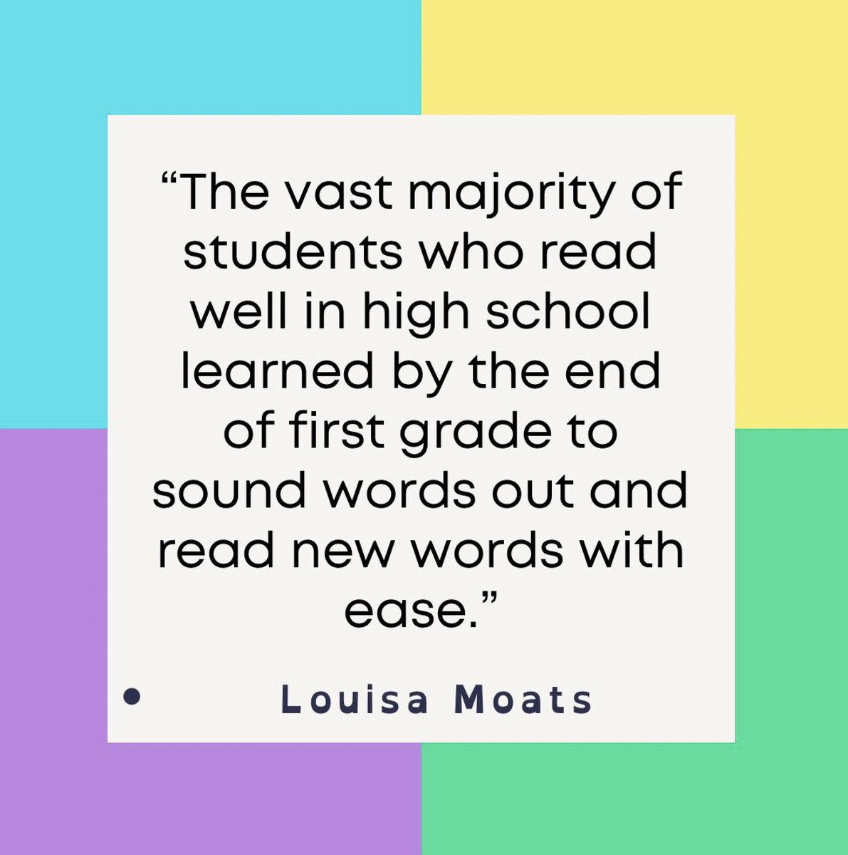 Kindergarten/1st grade are likely the most pivotal grade levels for reading development.
Thus, it makes the most sense to invest in the teachers and students within this grade-level band. It is not that the other grades don't matter, but rather that the correlation between kids
