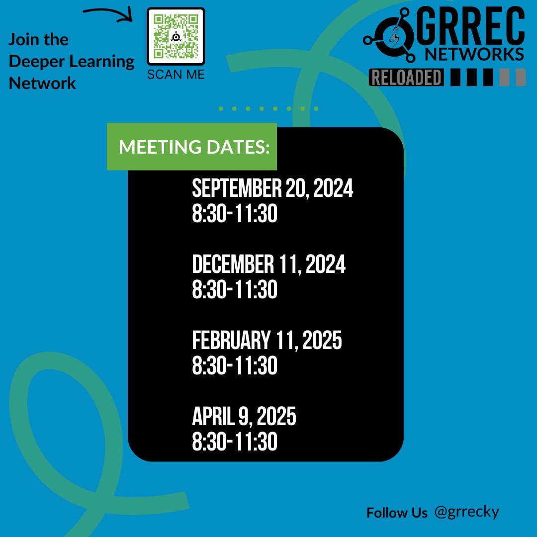 Meet Your Network Leader

Introducing Dr. James Neihof, GRREC’s Director of Deeper Learning, as the Deeper Learning Network Leader.

Join the Deeper Learning Network to connect with like-minded individuals and enhance your professional journey.

👉🏼 bit.ly/GRRECnetworks 👈🏼