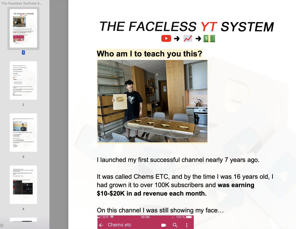I run 30+ faceless YouTube channels and they make me $60-100K+/mo

The secret to win every time: following the YT system

If you have it... the sky's the limit

It will take you from $0 to $10,000/mo

Want it?

Retweet and Comment "SYSTEM" and I'll DM (Must Be Following)