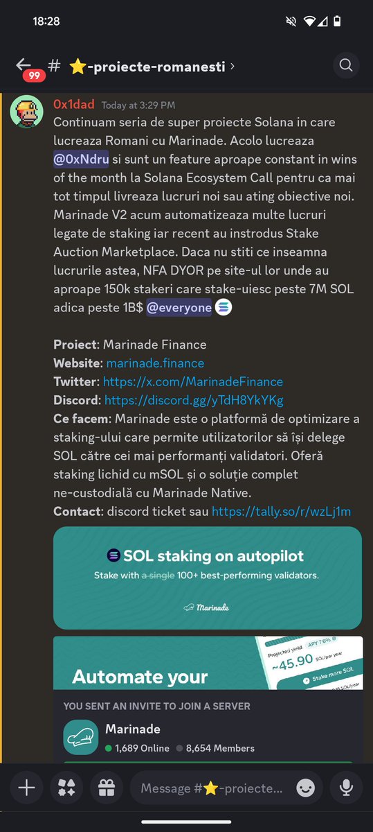 Many don't know it but Romanians are working on the biggest projects on Solana. 

Great job <a href="/0xNdru/">Ndru</a> and glad you are part of Solana Romania