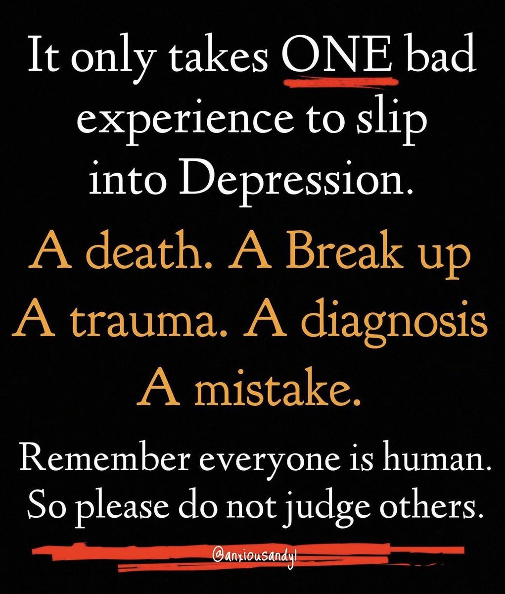 AnxiousAndyX's tweet photo. It only takes ONE bad experience to slip into Depression… https://t.co/KGWC2dvTtX