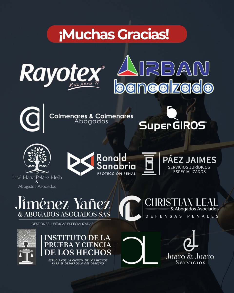 🙏 Gracias a nuestros patrocinadores por su invaluable apoyo en el XX Congreso de Derecho Procesal. Su compromiso y respaldo hacen posible este gran evento. ¡Juntos hacemos posible esta realidad! Nos vemos mañana. ⚖️✨