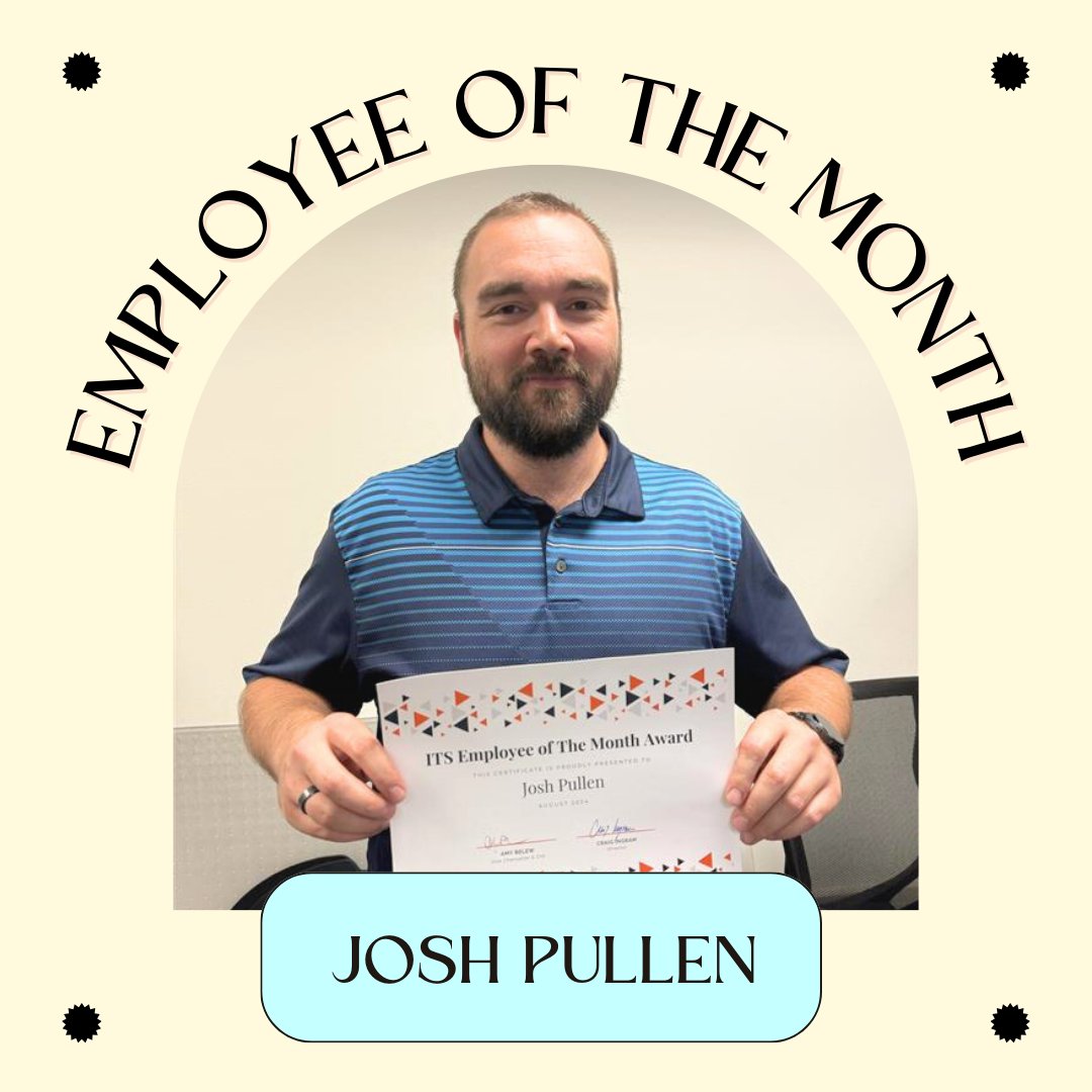 UTM_ITS's tweet photo. Help us congratulate our July and August ITS Employees of the Month! We appreciate all that Josh, Jaymee, Jace, and Chad do for our department! #utmits 👏👏👏 https://t.co/6hfkpVfudu