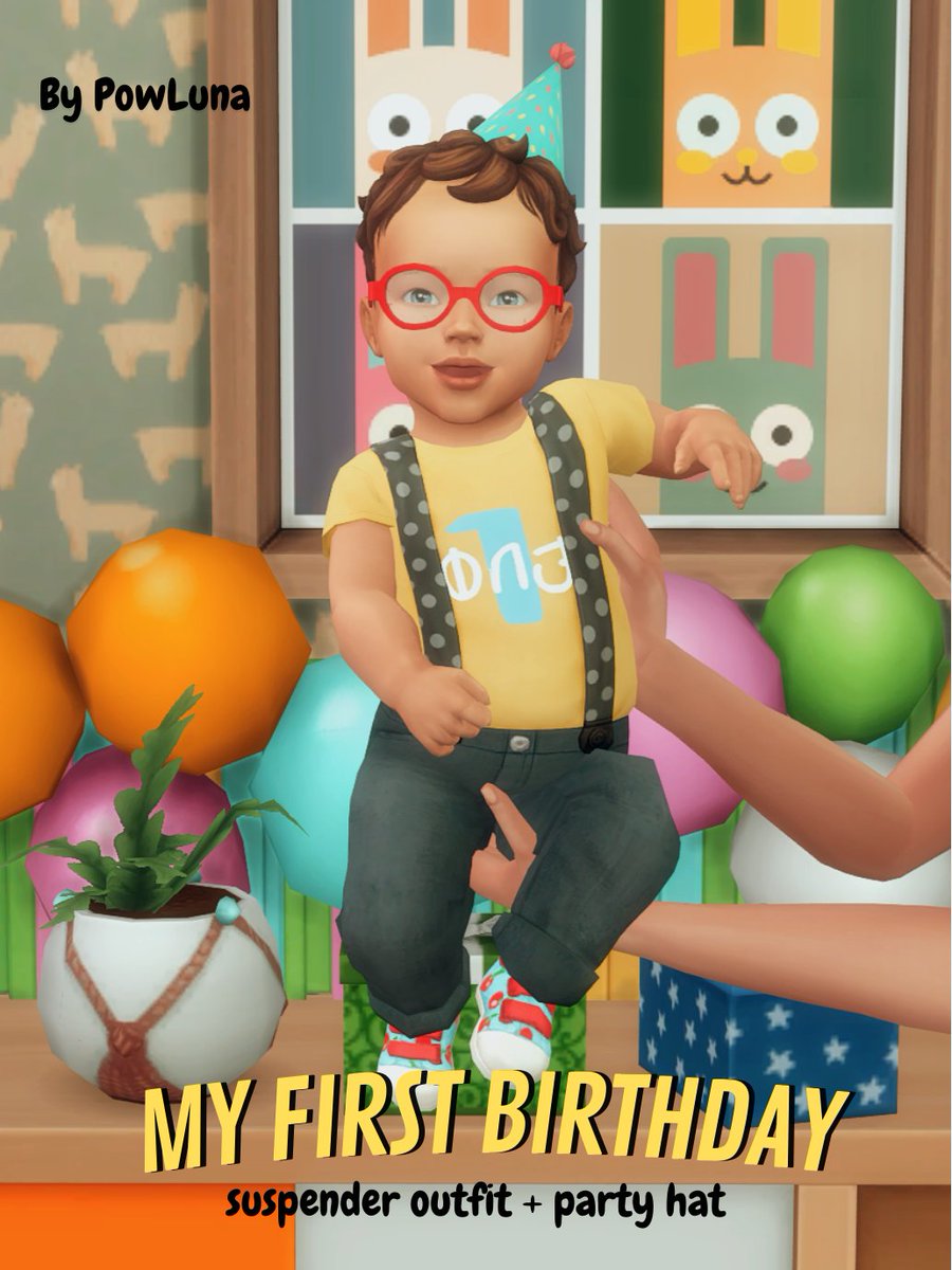 powluna58's tweet photo. Got inspired by my own birthday to make something for the first birthday of our little Sims' 🩷 Get it early: https://t.co/rlucTKhTUn #thesims4 https://t.co/YK652uw9Ij