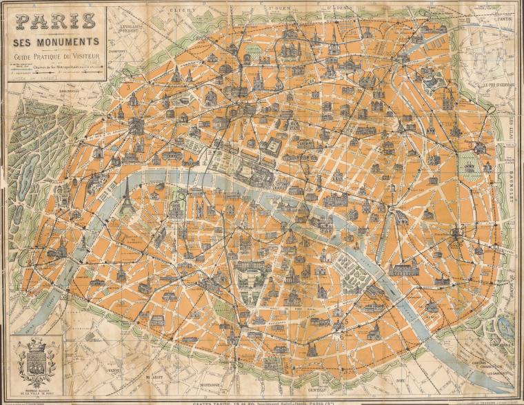 "Paris, ses monuments: guide pratique du visiteur" by Cartes Taride, 1925 digitalcollections.nypl.org/items/510d47e4… #Paris
