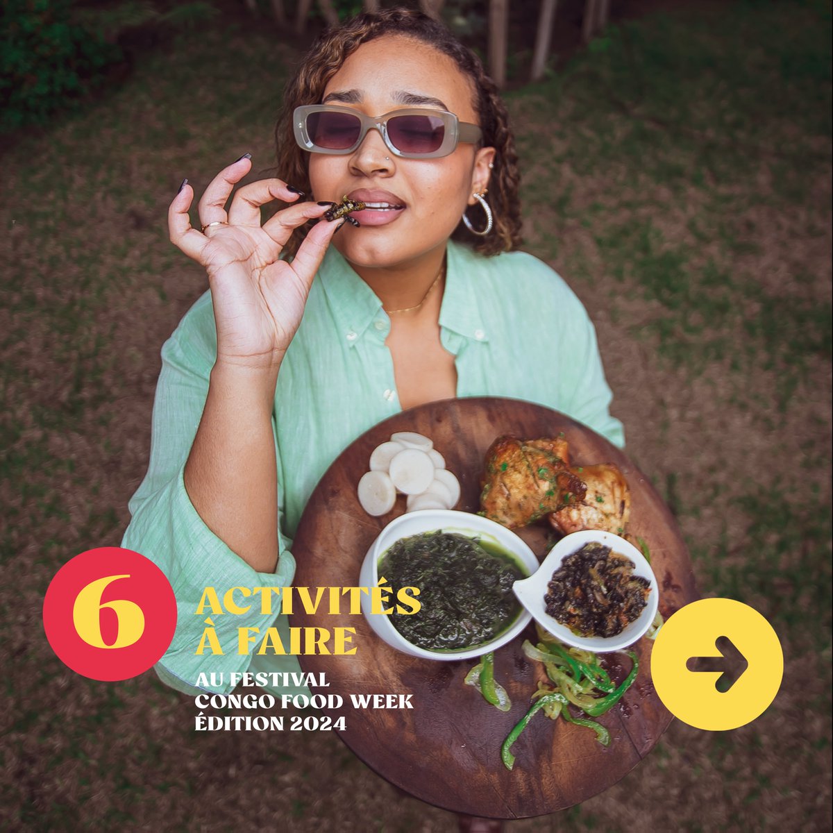 congofoodweek's tweet photo. 6 jours de festivité, 6 jours d'apprentissage, 6 jours de partage, 6 jours de convivialité, 6 jours de découverte, 6 jour d'amour. Vous êtes les bienvenus à la quatrième édition du festival Congo Food Week 💛🇨🇩 https://t.co/4NuwGrJLmQ