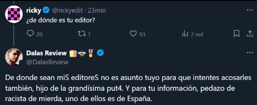 Freddy166375600's tweet photo. @rickyedit @Hurona_Rolera Uno de los editores de españa el otro es un negrito q recojio en una patera amenazao de deportarlo como no trabaje https://t.co/Y3fR6Kk2B8