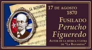 DeivyPrezMartn1's tweet photo. Parado con firmeza ante el pelotón de fusilamiento, Pedro Figueredo Cisneros, conocido por “Perucho”, gritó el 17 de agosto de 1870: “¡Morir por la Patria es Vivir!” 
#Cuba #SanctiSpíritusEnMarcha 
@DiazCanelB @DrRobertoMOjeda @PartidoPCC https://t.co/xJMal8XSoe