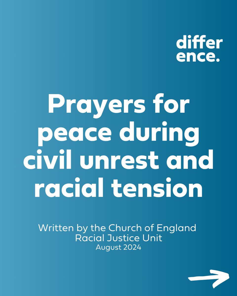 Please join us in praying for peace, with these prayers written by the <a href="/churchofengland/">The Church of England</a> Racial Justice Unit 🙏

(You can find the full PDF here: difference.rln.global/app/uploads/20…)