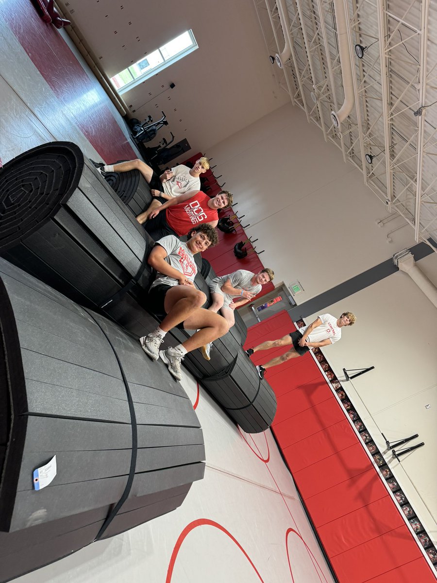 Cheer4dcg's tweet photo. Thanks to these @dcgfootball players for your help moving our mats this morning! We appreciate you! 📣🏈 https://t.co/omdmFJ93f2