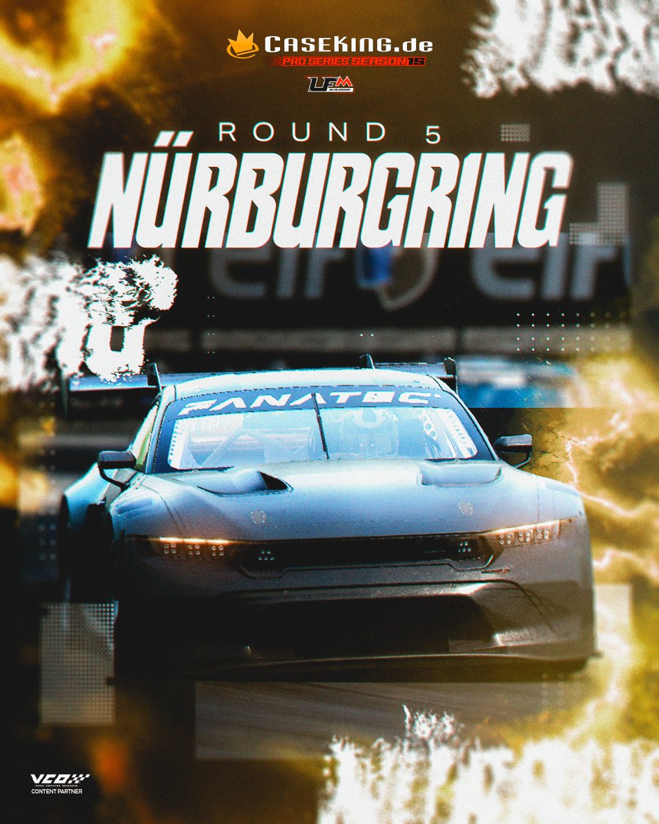 The <a href="/Caseking/">Caseking</a> PRO Series season is slowly but surely approaching the halfway point, with race 5 of 12 coming up tonight!

Be there when the fastest ACC drivers in the world duel it out on the Nürburgring GP circuit.

Don't miss out! Join us live at 8PM CEST on Twitch and YouTube.