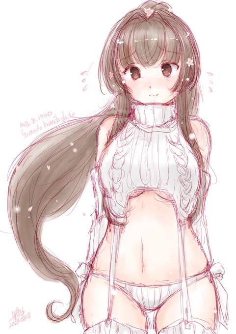 ちょと遅刻したけど大和さん進水日!
大和「えっと、恥ずかしいのですが・・・💦」
#艦これ版深夜の真剣お絵描き60分一本勝負   
#艦これ版真剣お絵描き60分一本勝負_20240808 