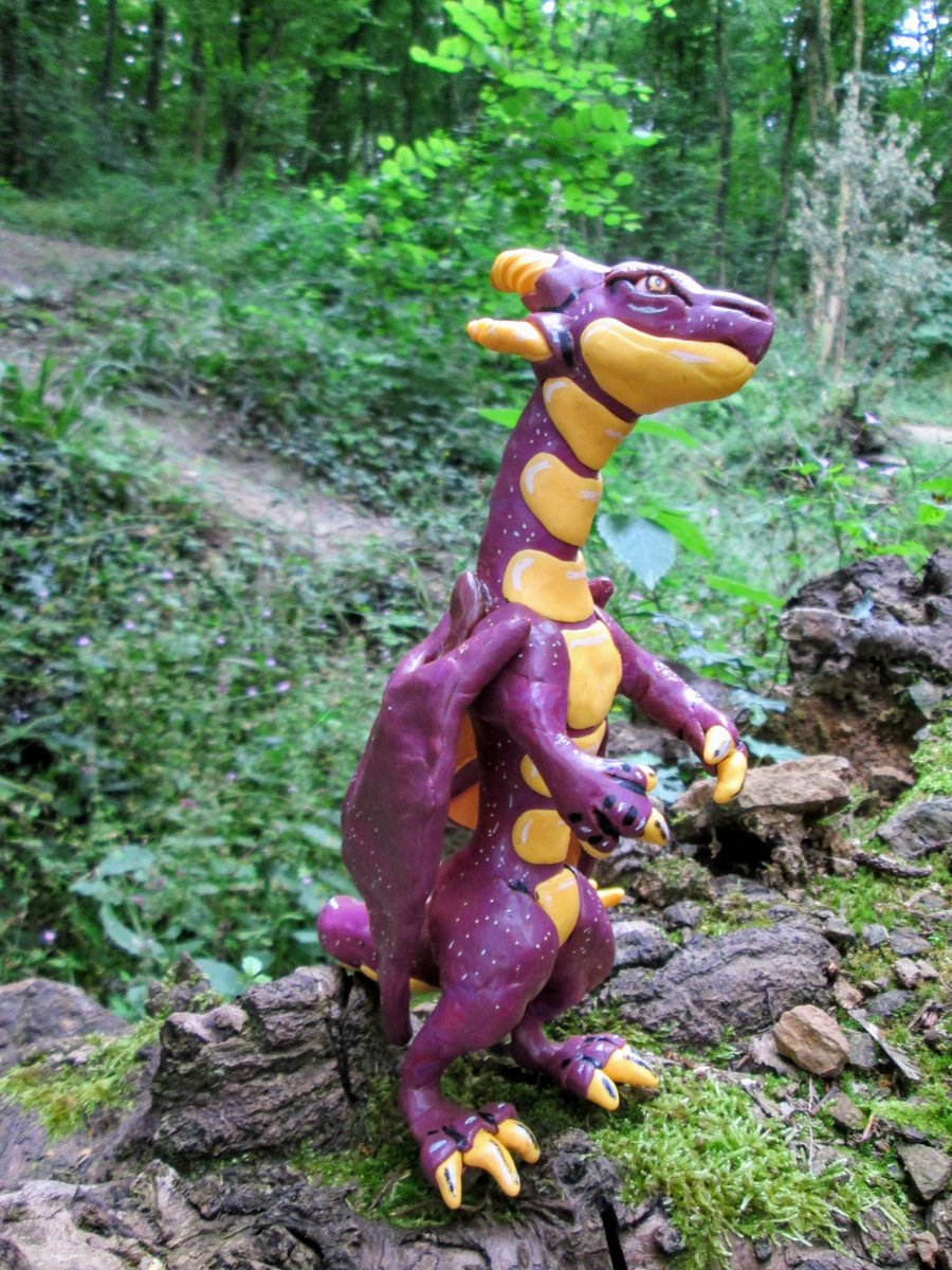 Tsukiyomi789's tweet photo. A purple Dragon for today
.
.
.
.
.
.
#clay #photography #polymerclay #craft #handcraft #figurine #fimo #oc #purpledragon #yellow #forest #cernit #fimo #fimoart #doll #originalcharater https://t.co/vCm9r6MtyP