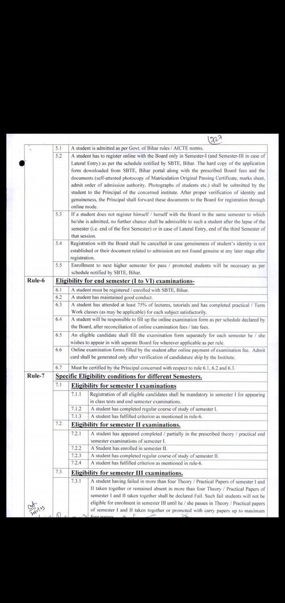 ये नोटिस  बिहार अभियांत्रिकी विभाग का है जो sbte बोर्ड के अंतर्गत आता है ये रूल एग्जाम  के पहले आता है और रिजल्ट के बाद बदल जाता है ।
इस पर बिहार सरकार ध्यान दे। (1)
<a href="/sumit4chakai/">Sumit Kumar Singh</a>
<a href="/NitishKumar/">Nitish Kumar</a> 
<a href="/yadavtejashwi/">Tejashwi Yadav</a>
<a href="/DileepY51270176/">Dileep kumar - Student Leader</a> 
<a href="/PrasantPathak_/">Er Prashant Pathak (Hindu)</a>