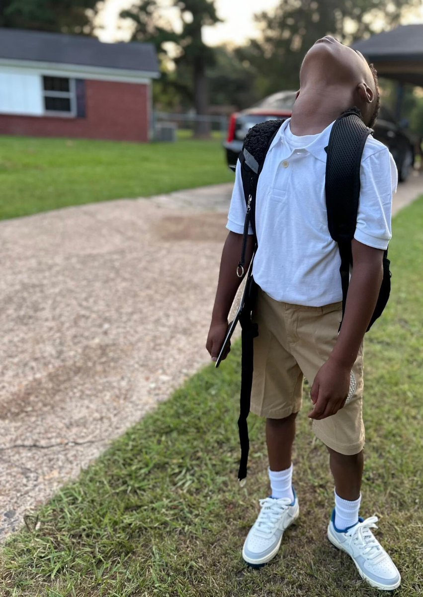 BlackGod0369's tweet image. Grand Bby Know they aint teaching him shit no way #BlackAmerican #Louisiana #1stDayOfSchool