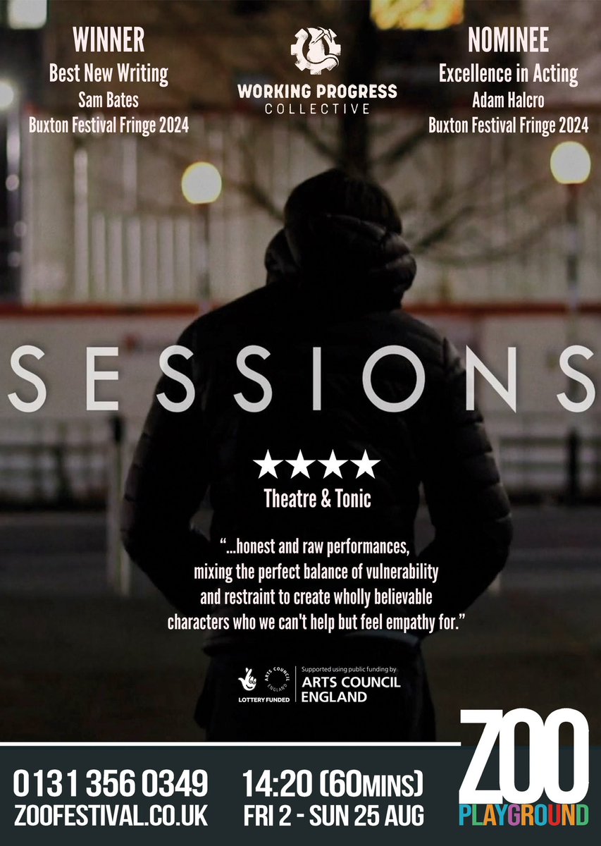 staceyselkie's tweet image. hello! 👋🏼 i’m producing a show called ‘Sessions’, about toxic masculinity, trauma, and healing — we’re a scrappy, queer, neurodivergent little team, focused on producing working-class stories at accessible prices. 🧡 

📍ZOO Playground 2 @ 2:20pm 
🎟️tickets.zoofestival.co.uk/event/124:1683/